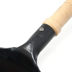 Yamada Hammered Iron Wooden Handle Flat Bottom Wok (1.2mm Thickness) -Kitchen Supplies YamadaHammeredIronWoodenHandleFlatBottomWok 1.2mmThickness 3