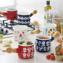 Yutaka Horo Plune Enameled Petit Milk Pan Candy Flower -Kitchen Supplies YutakaHoroPluneEnameledPetitMilkPan f516db64 714f 44f0 b35b 8e3127ad5b15