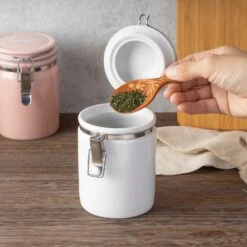 ZERO JAPAN Mino Ware Ceramic Tea Canister 100 -Kitchen Supplies ZEROJAPANMinoWareCeramicTeaCanister100 3