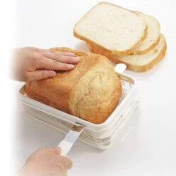 Akebono Freshly Baked Bread Slicer With Crumb Catcher -Kitchen Supplies akebono freshly baked bread slicer with crumb catcher bread slicers 23345051791
