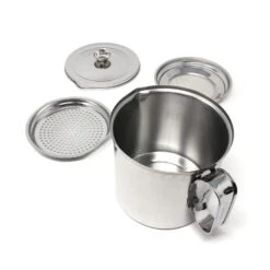 Ichibishi Stainless Steel Oil Storage Pot -Kitchen Supplies ichibishi stainless steel cooking oil keeper with double filter strainer 1 2l oil storage containers 6926290714707