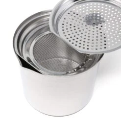 Ichibishi Stainless Steel Oil Storage Pot -Kitchen Supplies ichibishi stainless steel cooking oil keeper with double filter strainer 1 2l oil storage containers 6926291927123