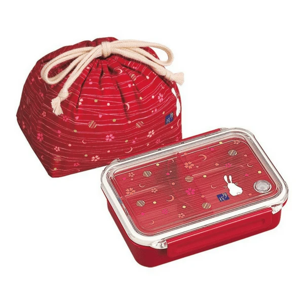OSK Tsukihana Airtight Bento Lunch Box With Lunch Bag Set 1 OSK Tsukihana Airtight Bento Lunch Box With Lunch Bag Set