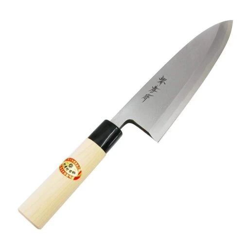 SAKAI TAKAYUKI Kasumitogi Shirogami Carbon Steel Deba Knife