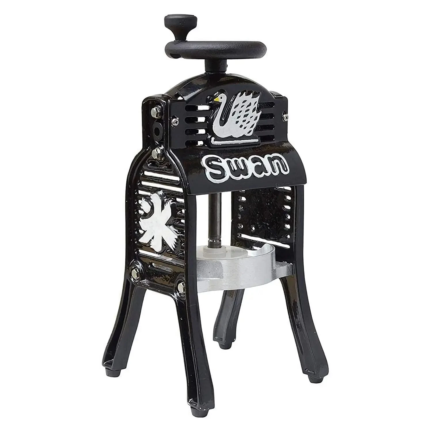 Swan Cast Iron Manual Shaved Ice Machine Black 1 Swan Cast Iron Manual Shaved Ice Machine Black