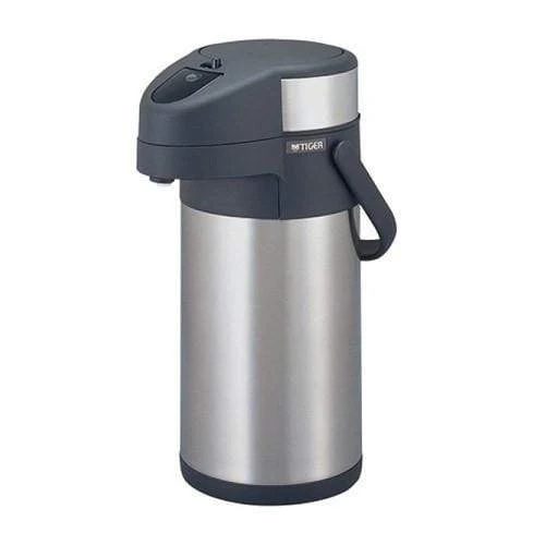 TIGER Non-Electric Stainless Steel Thermal Air Pot Beverage Dispenser With Swivel Base 3.0L 1 TIGER Non-Electric Stainless Steel Thermal Air Pot Beverage Dispenser With Swivel Base 3.0L