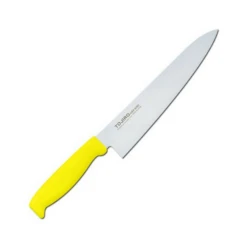 TOJIRO Color MV Gyuto Knife With Elastomer Handle -Kitchen Supplies tojiro color mv gyuto knife with elastomer handle 6 colours gyuto 210mm yellow gyuto knives 607740264475