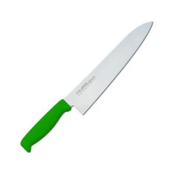 TOJIRO Color MV Gyuto Knife With Elastomer Handle -Kitchen Supplies tojiro color mv gyuto knife with elastomer handle 6 colours gyuto 240mm green gyuto knives 607855476763