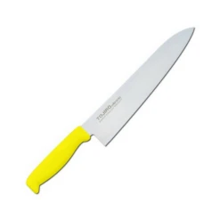 TOJIRO Color MV Gyuto Knife With Elastomer Handle -Kitchen Supplies tojiro color mv gyuto knife with elastomer handle 6 colours gyuto 240mm yellow gyuto knives 607847251995