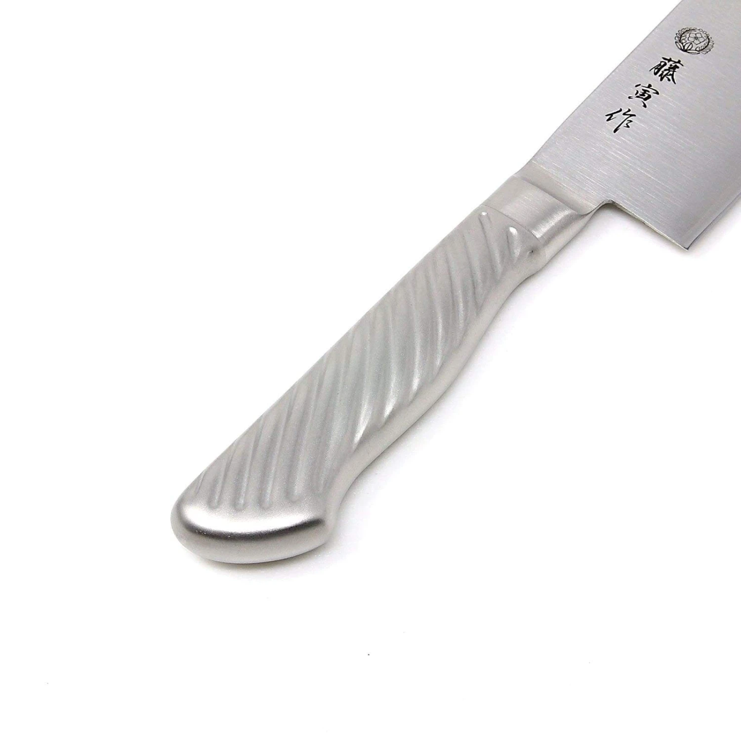 TOJIRO Fujitora DP 3-Layer Nakiri Knife With Stainless Steel Handle 165mm FU-894 4 TOJIRO Fujitora DP 3-Layer Nakiri Knife With Stainless Steel Handle 165mm FU-894 - Image 4