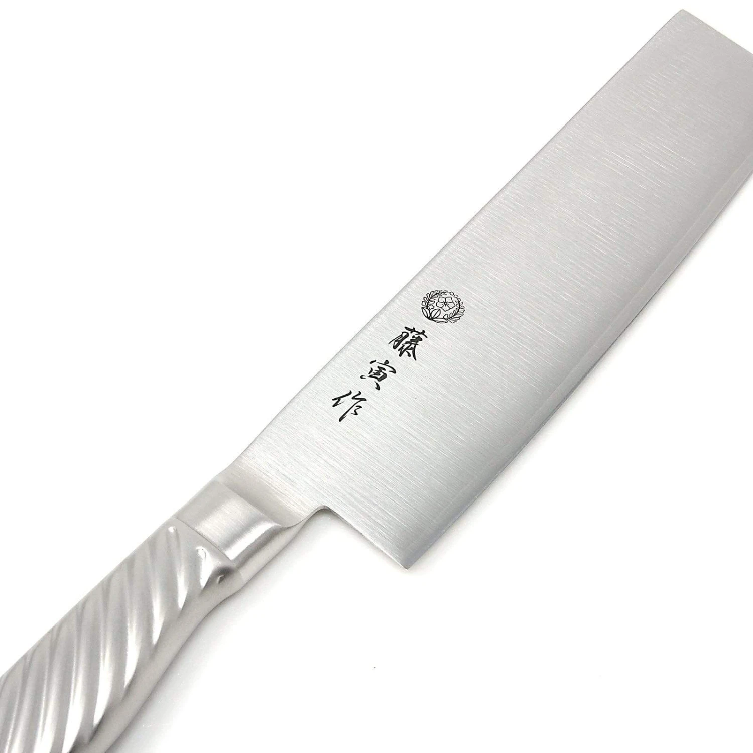 TOJIRO Fujitora DP 3-Layer Nakiri Knife With Stainless Steel Handle 165mm FU-894 3 TOJIRO Fujitora DP 3-Layer Nakiri Knife With Stainless Steel Handle 165mm FU-894 - Image 3
