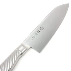 TOJIRO Fujitora DP 3-Layer Santoku Knife With Stainless Steel Handle 170mm FU-895 -Kitchen Supplies tojiro fujitora dp 3 layer santoku knife with stainless steel handle 170mm fu 895 santoku knives 4491913134163