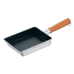 Urushiyama Die-Cast Aluminium Non-Stick Rectangular Tamagoyaki Rolled Omelette Pan 13.5x19cm