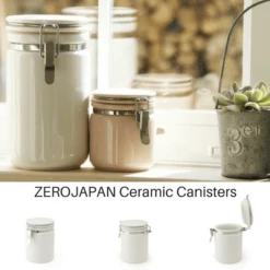 ZERO JAPAN Mino Ware Ceramic Tea Canister 100 -Kitchen Supplies zerojapan mino ware ceramic tea canister 100 6 colours canisters 1319934263323